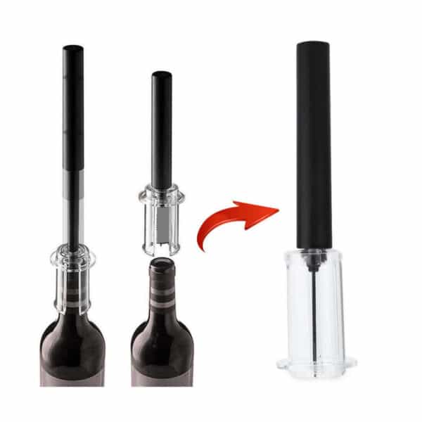 Foil Cutter Air Wine Opener Aerator And Wine Stopper Set - Image 4