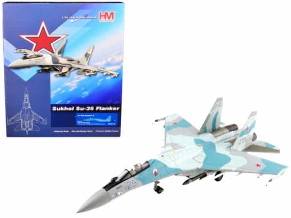 Sukhoi Su-35S Flanker E Fighter Aircraft "22nd IAP 303rd DPVO 11th Air Army VKS (Russian Aerospace Forces)" "Air Power Series" 1/72 Scale Model by Hobby Master - Image 5
