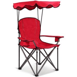 Folding Beach Canopy Chair-Red