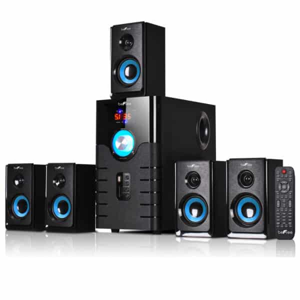 Bluetooth Surround Sound Speaker System in Blue