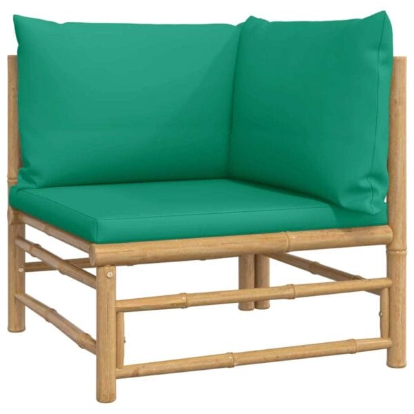 VidaXL 5 Piece Bamboo Patio Lounge Set - Image 4