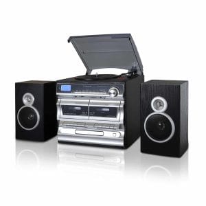 Trexonic 3-Speed Vinyl Turntable Home Stereo System