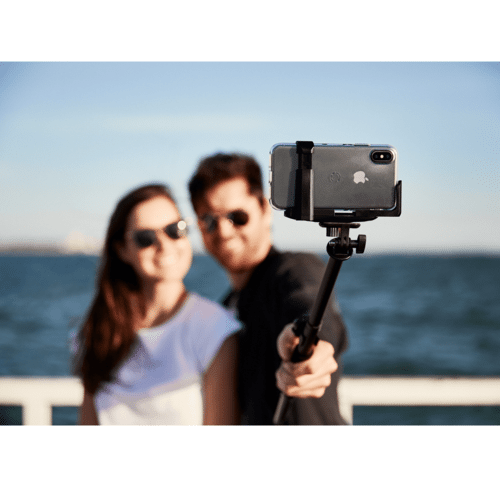 Couple using Selfie stick