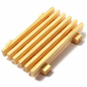 Wooden soap dish