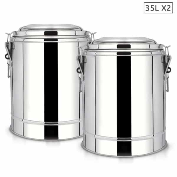 SOGA 2X 35L Stainless Steel Insulated Stock Pot Hot & Cold Beverage Container - Image 5