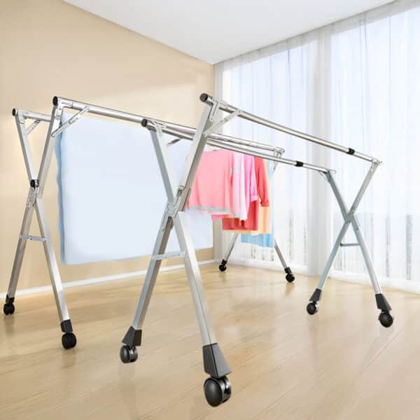 SOGA 2X 2.0m Portable Standing Clothes Drying Rack - Image 7