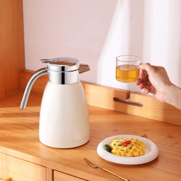 SOGA 2.2L Stainless Steel Insulated Vacuum Flask Coffee Water Jug Thermal White - Image 7