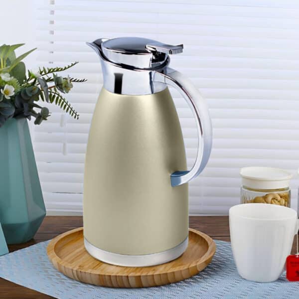 Soga 2.3L Gold Color 3-Layer Vacuum Insulated Stainless Steel Flask - Image 6