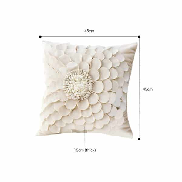 SOGA 45cm Pillow Sunflower Cover 100% Cotton Covers Linen Case Cushion Throw Pillow - Image 2
