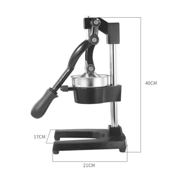 SOGA Commercial Manual Juicer Hand Press Juice Extractor Squeezer Orange Citrus Matte Black - Image 3