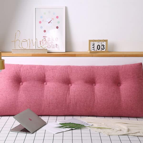SOGA 180cm Pink Triangular Wedge Bed Pillow Headboard Backrest Bedside Tatami Cushion Home Decor - Image 11