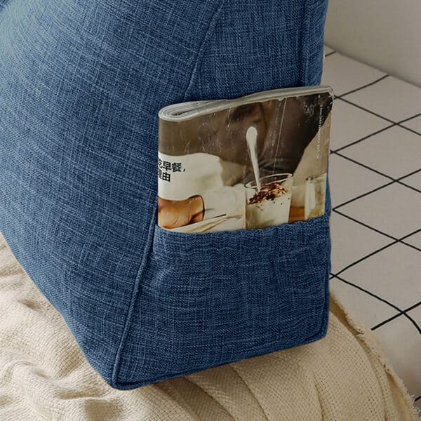 SOGA 180cm Blue Triangular Wedge Bed Pillow Headboard Backrest Bedside Tatami Cushion Home Decor - Image 9