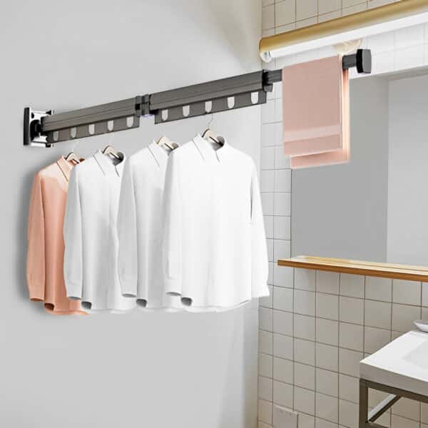 SOGA2X 127.5cm Wall-Mounted Clothing Dry Rack - Image 4