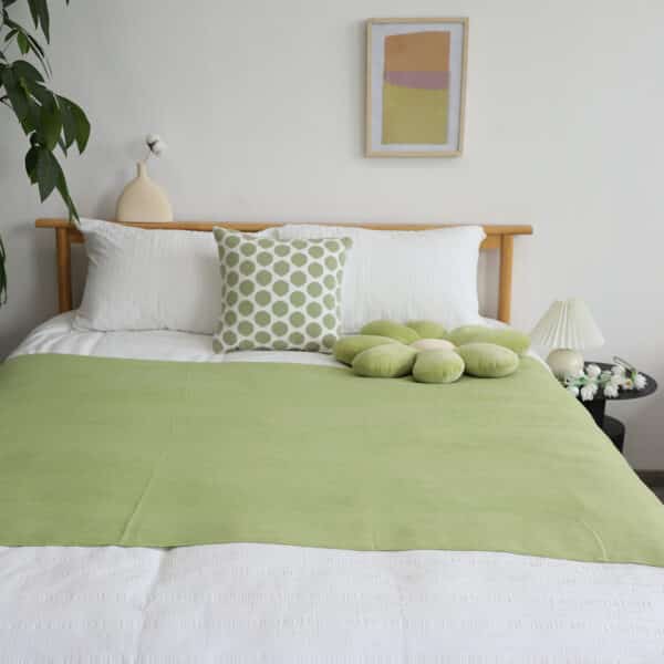 SOGA 2X Green Acrylic Throw Blanket - Image 10