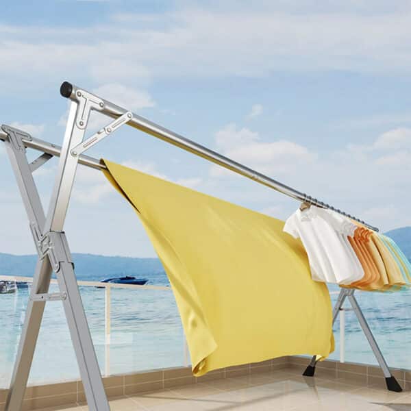 SOGA 2m Portable Standing Clothes Drying Rack Foldable Space-Saving Laundry Holder Indoor Outdoor - Image 6
