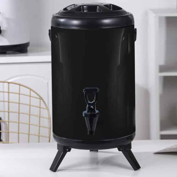 SOGA 8L Stainless Steel Insulated Milk Tea Barrel Hot and Cold Beverage Dispenser Container with Faucet Black - Image 4