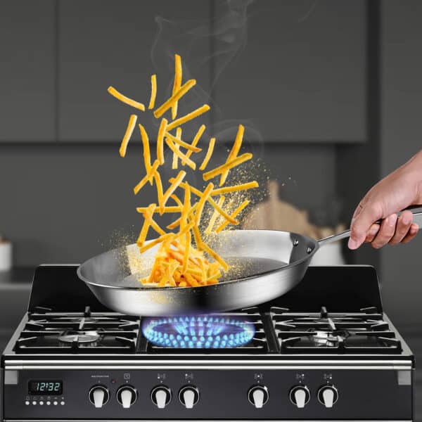 SOGA Stainless Steel Fry Pan 34cm Frying Pan Top Grade Induction Cooking FryPan - Image 11