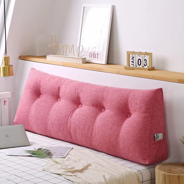 SOGA 180cm Pink Triangular Wedge Bed Pillow Headboard Backrest Bedside Tatami Cushion Home Decor - Image 10