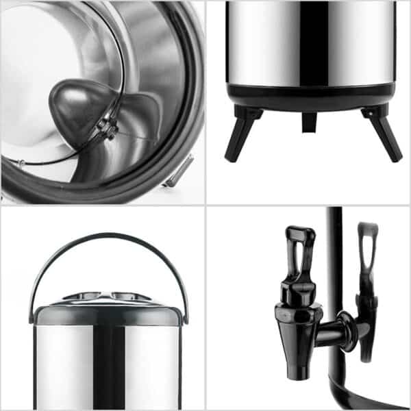 SOGA 2X 12L Portable Insulated Cold/Heat Coffee Tea Beer Barrel Brew Pot With Dispenser - Image 4