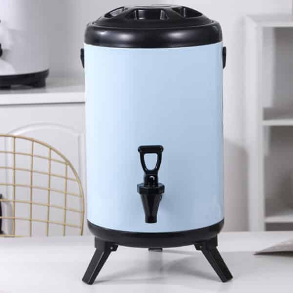 SOGA 2X 12L Stainless Steel Insulated Milk Tea Barrel Hot and Cold Beverage Dispenser Container with Faucet White - Image 6