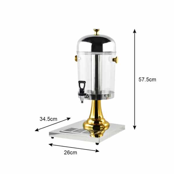 SOGA 2X Single 8L Stainless Steel Dispenser Beverage Juicer Transparent Commercial Drink Container Jug - Image 7