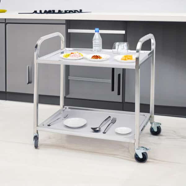 SOGA 2X 2 Tier Food Cart Trolley Medium - Image 4