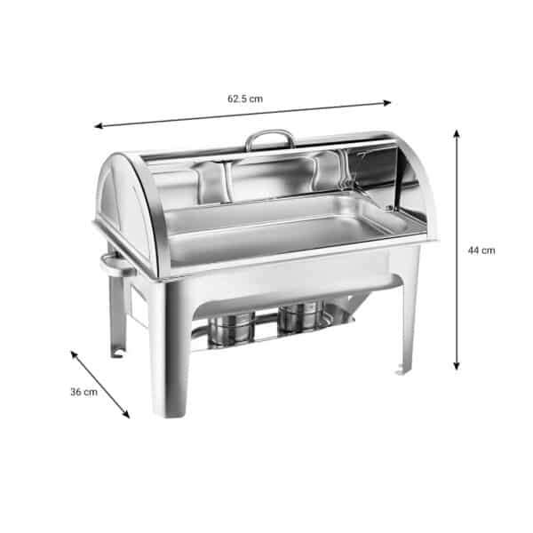 SOGA 2X 9L Chafing Dish Roll Top - Image 3