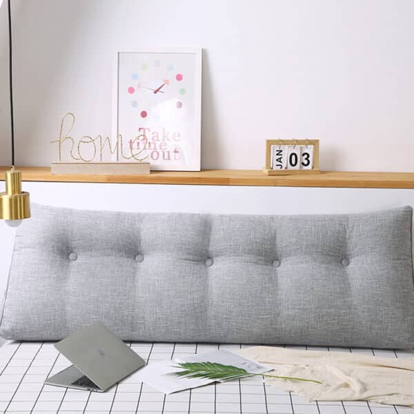 SOGA 2X 100cm Silver Tatami Cushion Pillow - Image 5