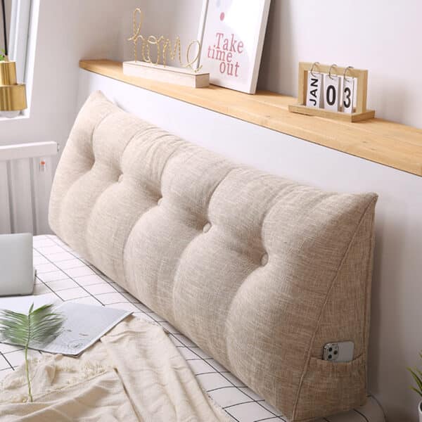 SOGA 2X 100cm Beige Tatami Cushion - Image 7