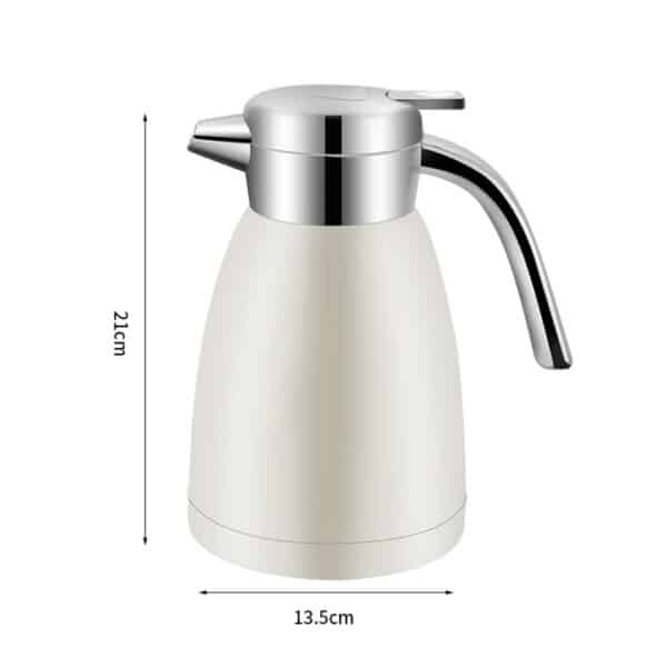 SOGA 1.2L Stainless Steel Insulated Vacuum Flask Coffee Water Jug Thermal White - Image 4