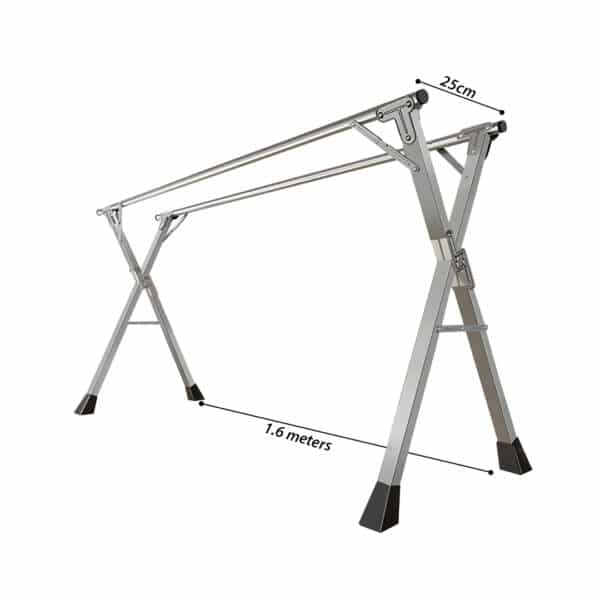 SOGA 2m Portable Standing Clothes Drying Rack Foldable Space-Saving Laundry Holder Indoor Outdoor - Image 5
