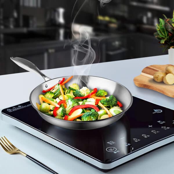 SOGA Stainless Steel Fry Pan 30cm Frying Pan Top Grade Induction Cooking FryPan - Image 4