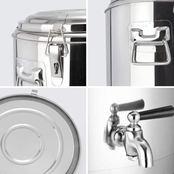 SOGA 2X 30L Stainless Steel Insulated Stock Pot Dispenser Hot & Cold Beverage Container With Tap - Image 6