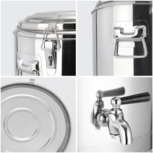 SOGA 2X 35L Stainless Steel Insulated Stock Pot Dispenser Hot & Cold Beverage Container With Tap - Image 5