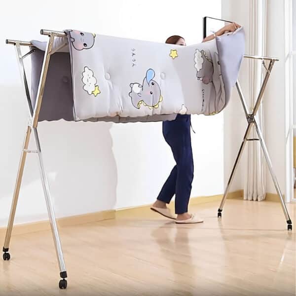 SOGA 2X 2.0m Portable Standing Clothes Drying Rack - Image 2