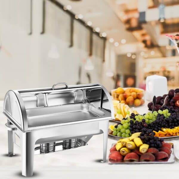 SOGA 2X 9L Chafing Dish Roll Top - Image 2