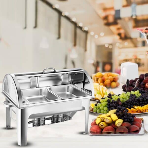 SOGA 2X 4.5L Chafing Dish Dual Tray Top - Image 4