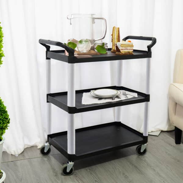 SOGA 2 Tier Food Trolley Portable Kitchen Cart Multifunctional - Image 2