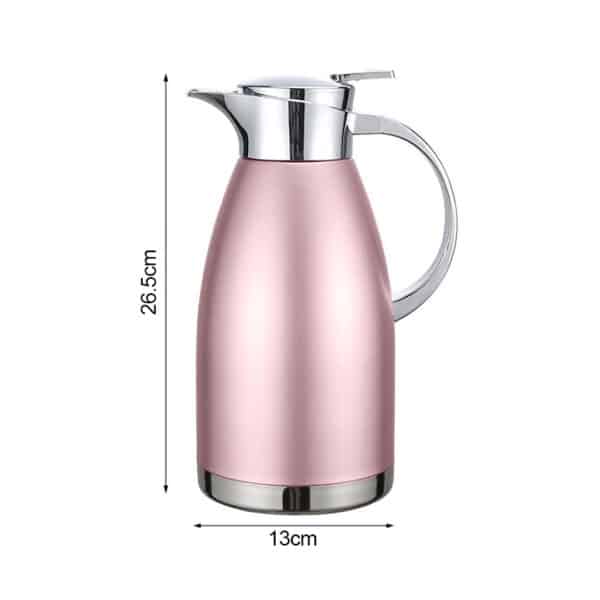 Soga 1.8L Rose Color 3-Layer Vacuum Insulated Stainless Steel Flask - Image 4