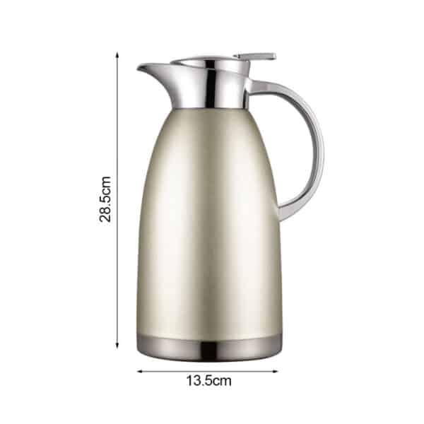 Soga 2.3L Gold Color 3-Layer Vacuum Insulated Stainless Steel Flask - Image 2