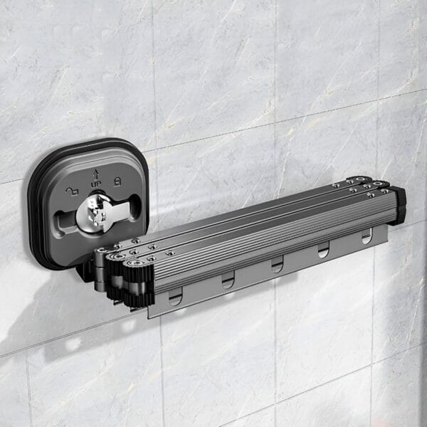 SOGA 127.5cm Wall-Mounted Clothing Dry Rack Retractable Space-Saving Foldable Hanger - Image 5
