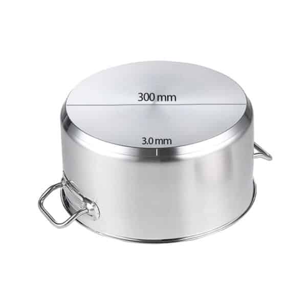 SOGA Stock Pot 14L Top Grade Thick Stainless Steel Stockpot 18/10 - Image 6
