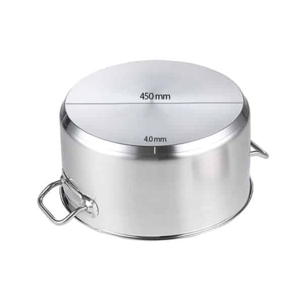 SOGA Stock Pot 44L Top Grade Thick Stainless Steel Stockpot 18/10 - Image 6