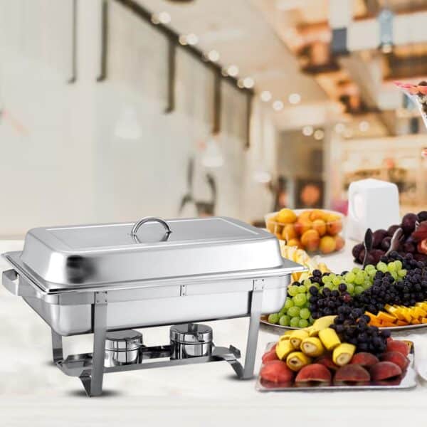 SOGA 4.5L Dual Tray Stainless Steel Chafing Food Warmer Catering Dish - Image 6