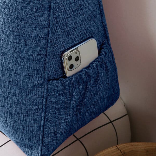 SOGA 180cm Blue Triangular Wedge Bed Pillow Headboard Backrest Bedside Tatami Cushion Home Decor - Image 7