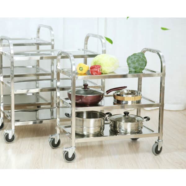 SOGA 2X 3 Tier Food Cart Trolley Medium - Image 7