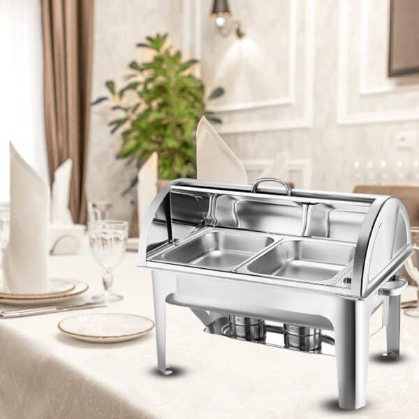 SOGA 2X 4.5L Chafing Dish Dual Tray Top - Image 3
