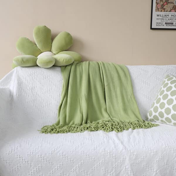 SOGA 2X Green Acrylic Throw Blanket - Image 6