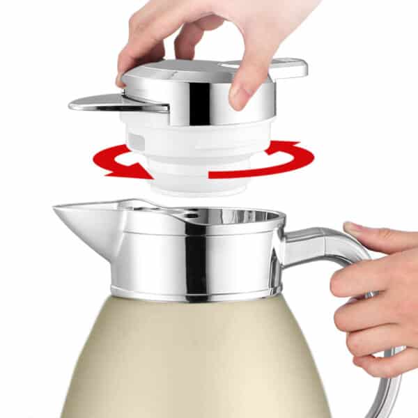 Soga 2.3L Gold Color 3-Layer Vacuum Insulated Stainless Steel Flask - Image 4