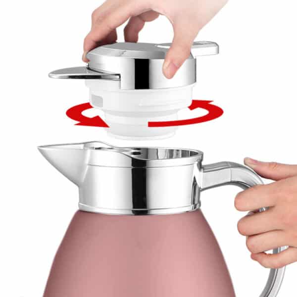 Soga 1.8L Rose Color 3-Layer Vacuum Insulated Stainless Steel Flask - Image 6
